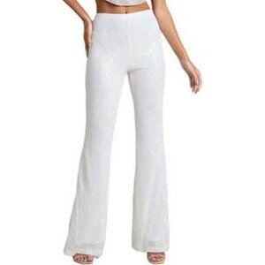 Forever 21 White Flare Pants